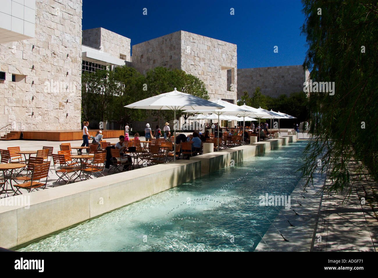 Getty Center Plaza Los Angeles California By Stock Photo