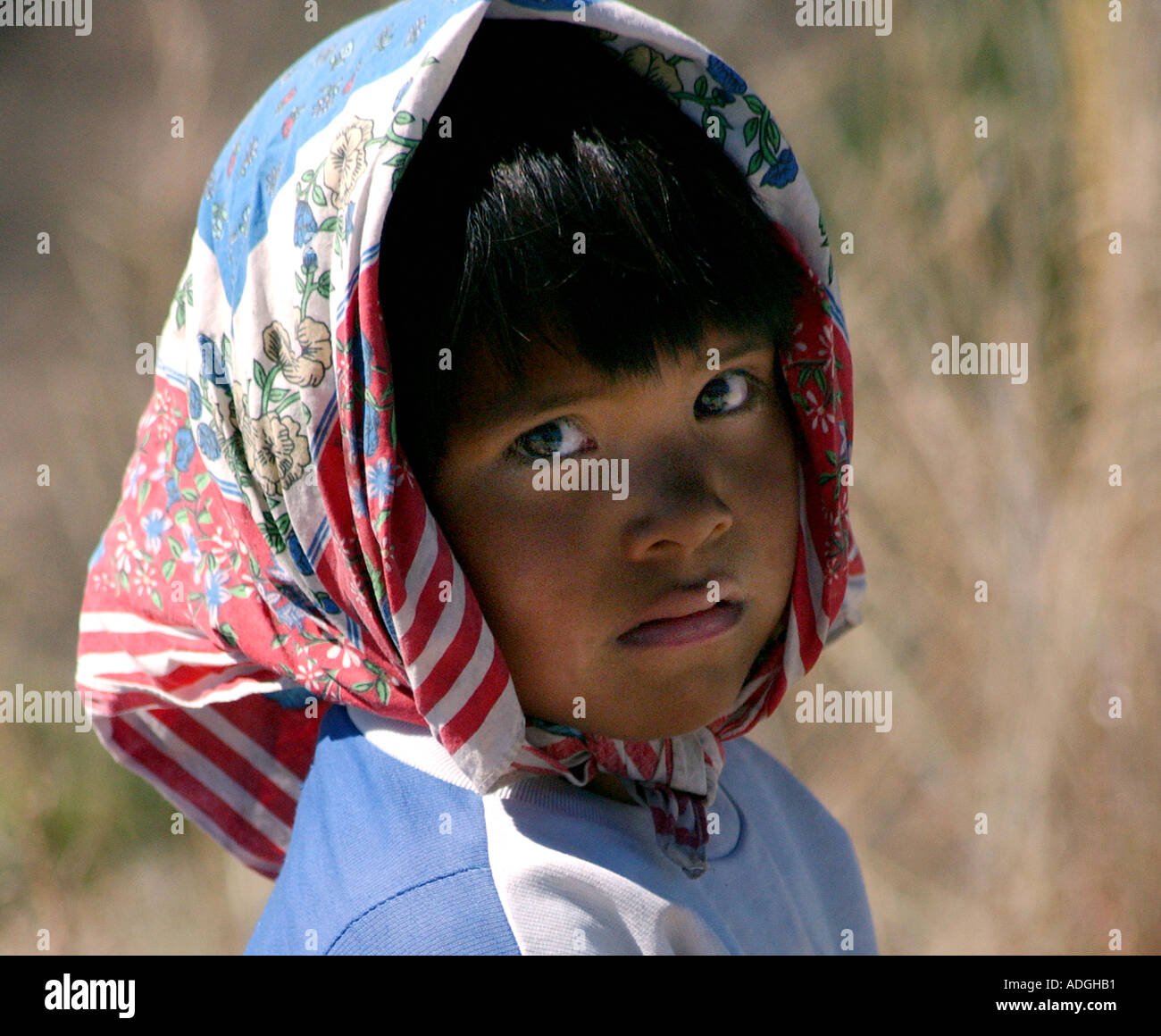 Indian Girl Tarahumara Tribe Stock Photo Alamy