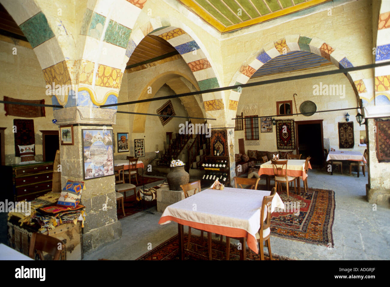 Turkey Cappadocia Mustafapasa Old Greek House Hotel Stock Photo Alamy