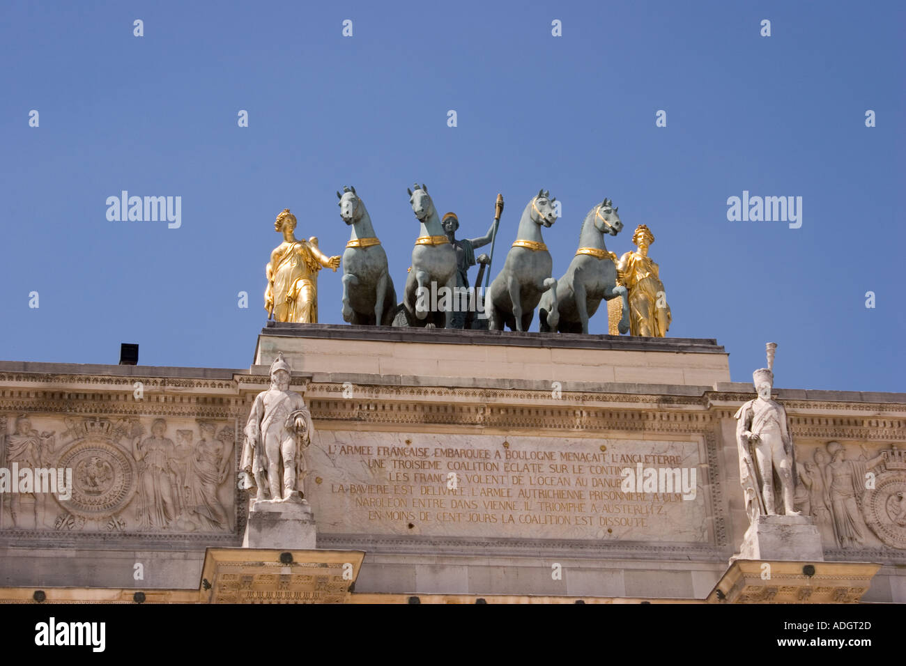 Arc de Triomphe du Carrousel Paris Stock Photo