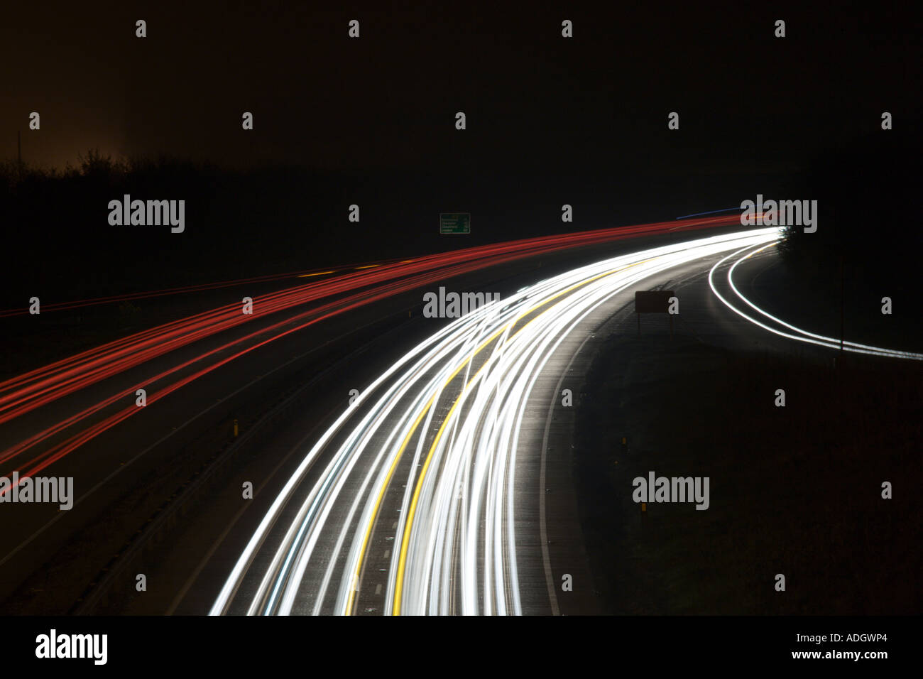 road at night time Stock Photo - Alamy