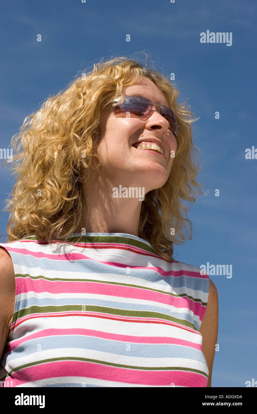 Thirty something woman smiling hi-res stock photography and images - Alamy
