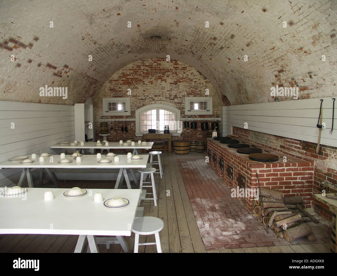 Historic Military Kitchen Stock Photo 7667639 Alamy
