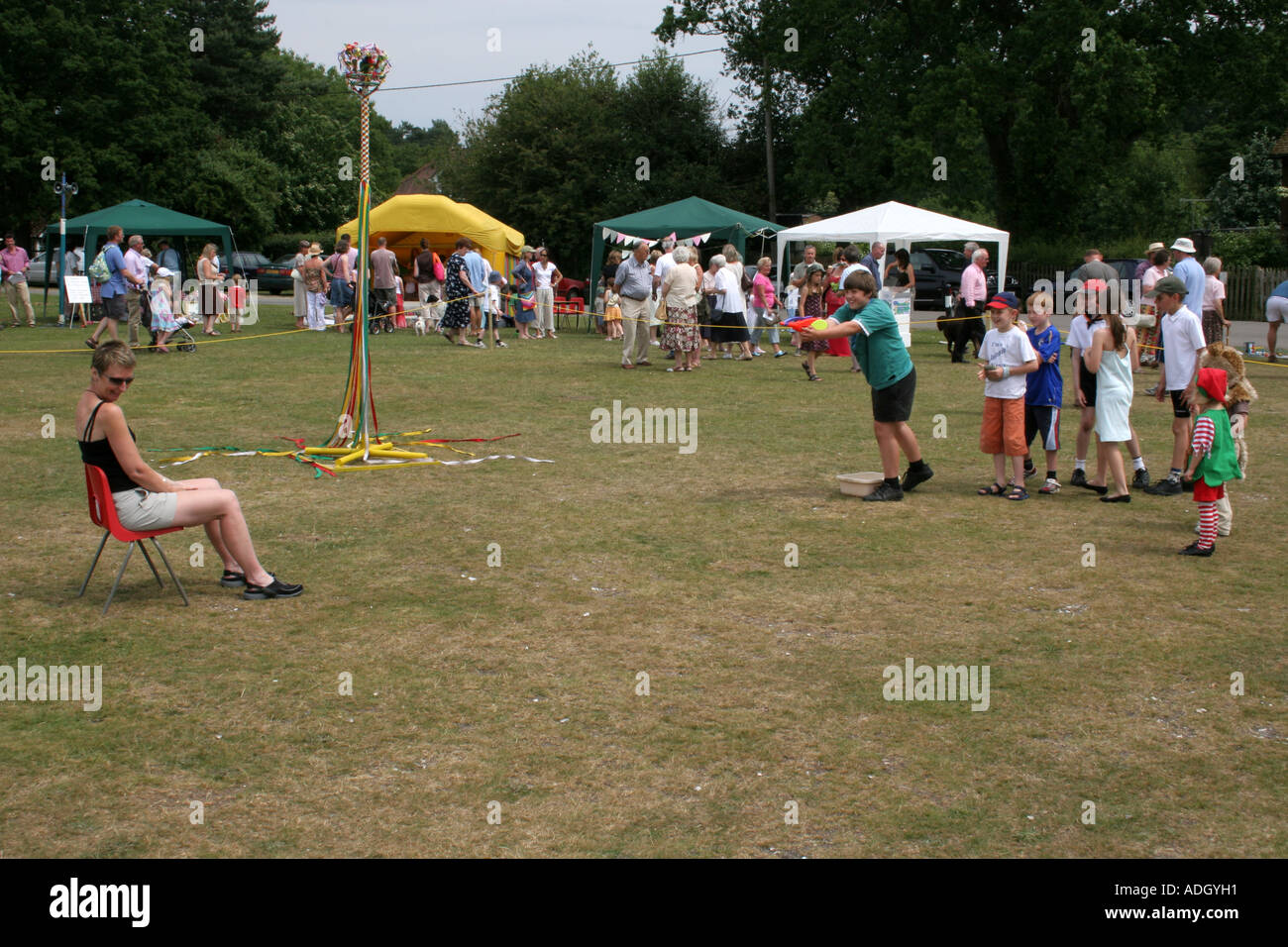 Traditional village fete in Hale in the New Forest Hampshire UK Stock Photo Alamy