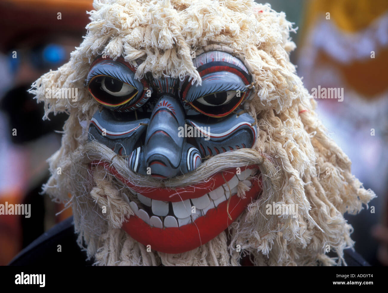 Traditional Sri Lankan mask during a festival in Trafalgar Square London 2006 Stock Photo