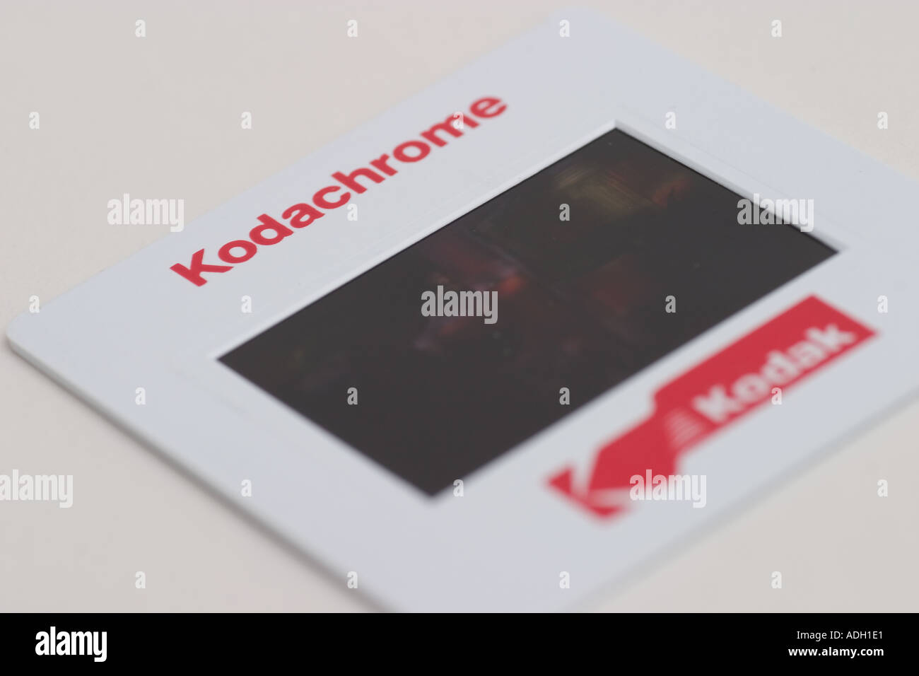 35mm Kodachrome transparency in mount Stock Photo