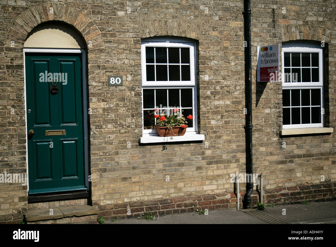 Terraced cottage, Coggeshall Essex East Anglia England UK Stock Photo