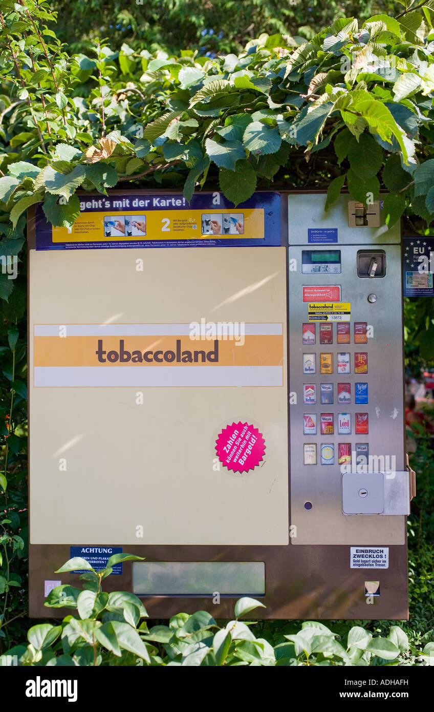 Cigarette vending machine, Germany, Europe Stock Photo Alamy
