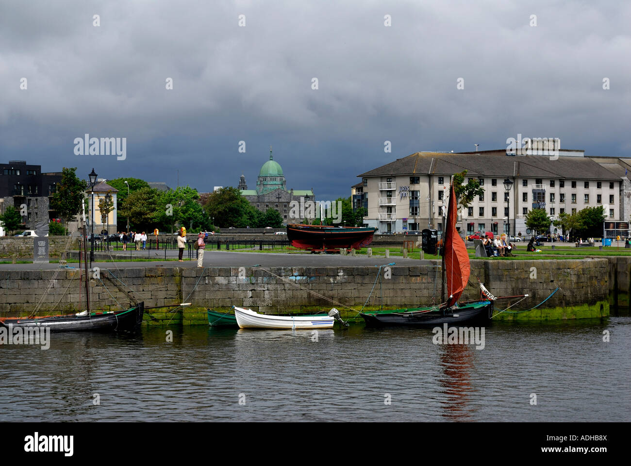 Galway Harbour, Ireland Stock Photo