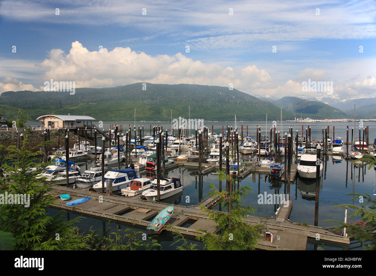 Marina at Minette Bay Kitimat British Columbia Stock Photo