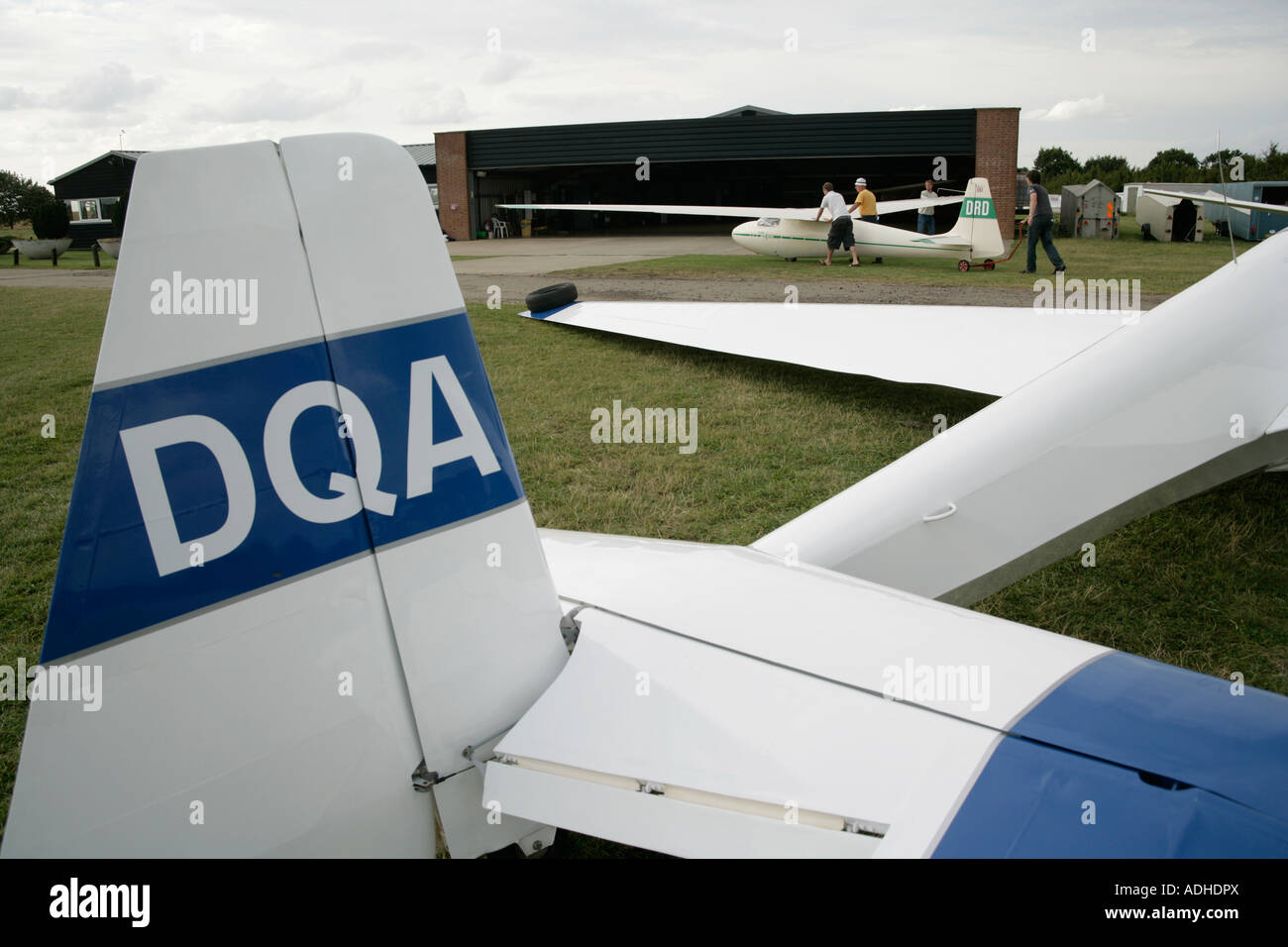 Gliders and gliding enthusiasts, Wormingford gliding club, Essex