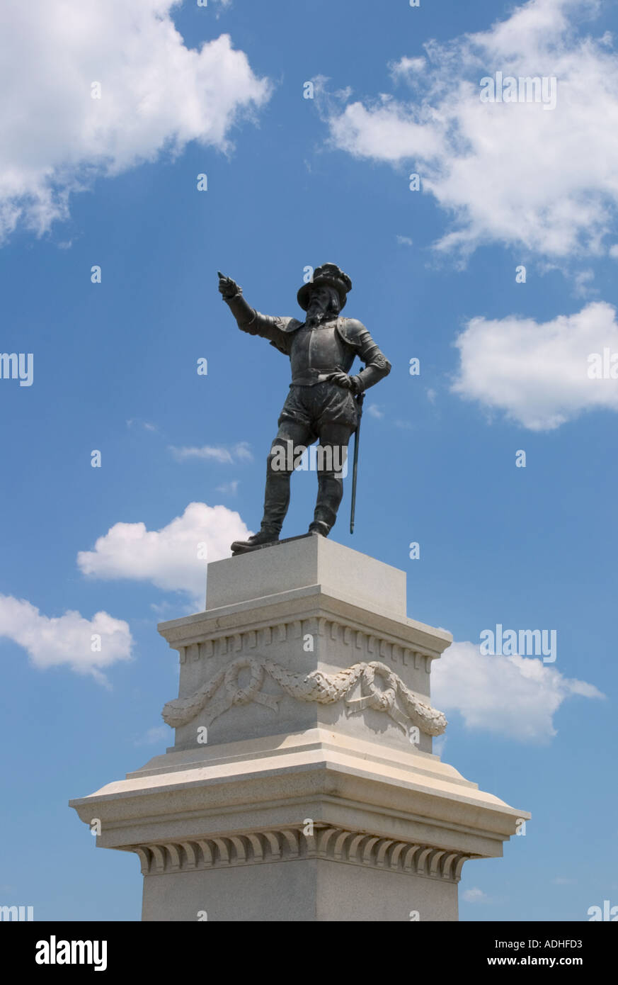 Juan Ponce de Leon statue St Augustine Florida USA Stock Photo Alamy