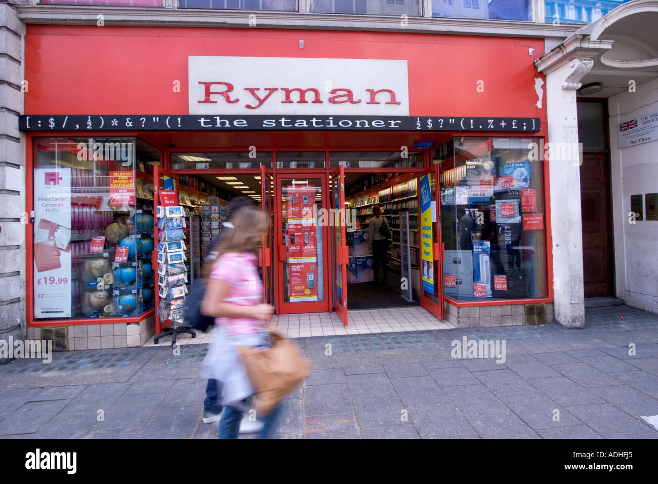 Ryman Branch of stationery shop Oxford Street London UK Stock Photo - Alamy