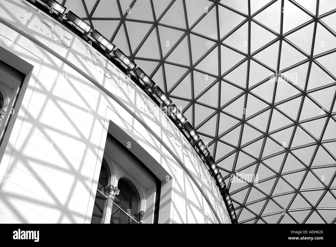 Inside of the famous British Museum in the heart of London Stock Photo