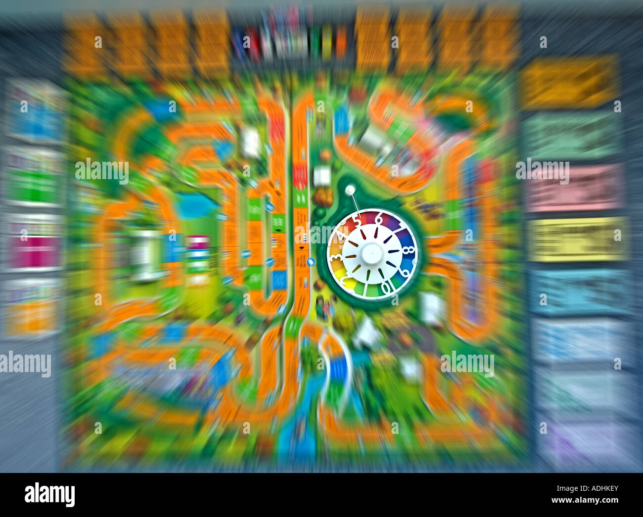 A view of The Game of Life (also known as LIFE), a board game originally  created in 1860 by MIlton Bradley Stock Photo - Alamy