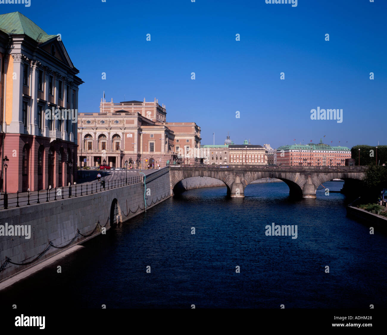 Gamla stan reflecting hires stock photography
