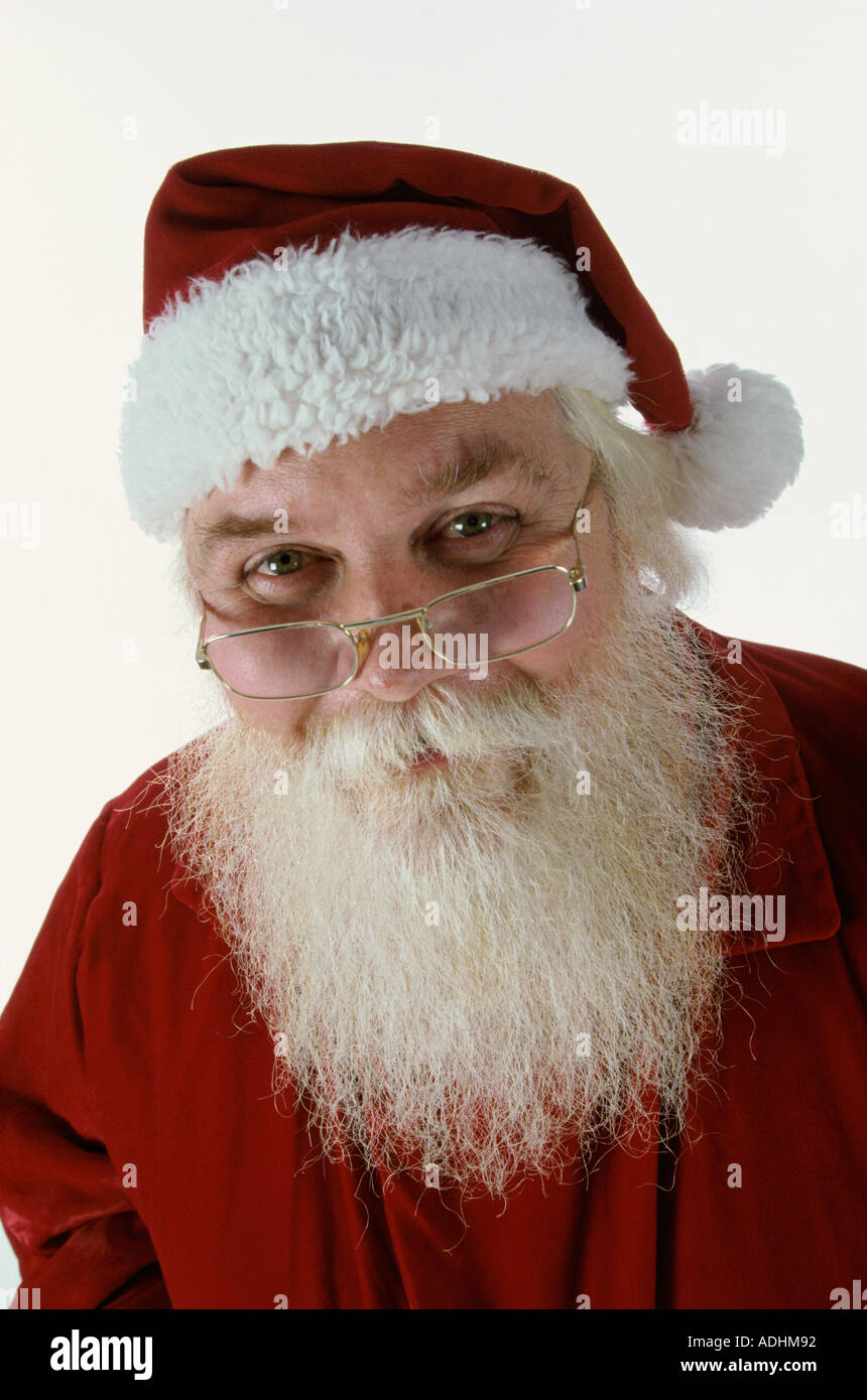 Portrait of Santa Claus Stock Photo