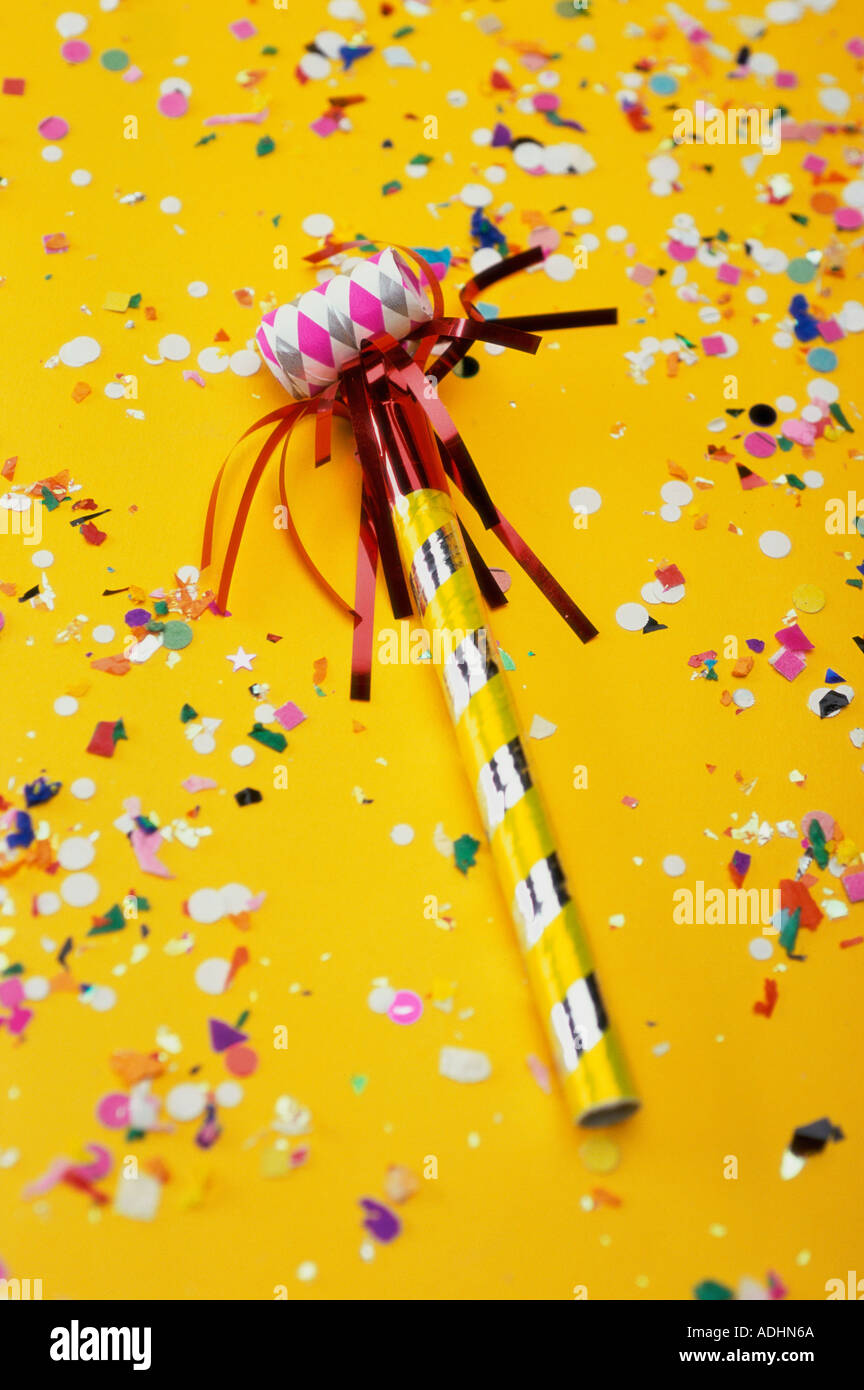 Party horn blower hi-res stock photography and images - Alamy
