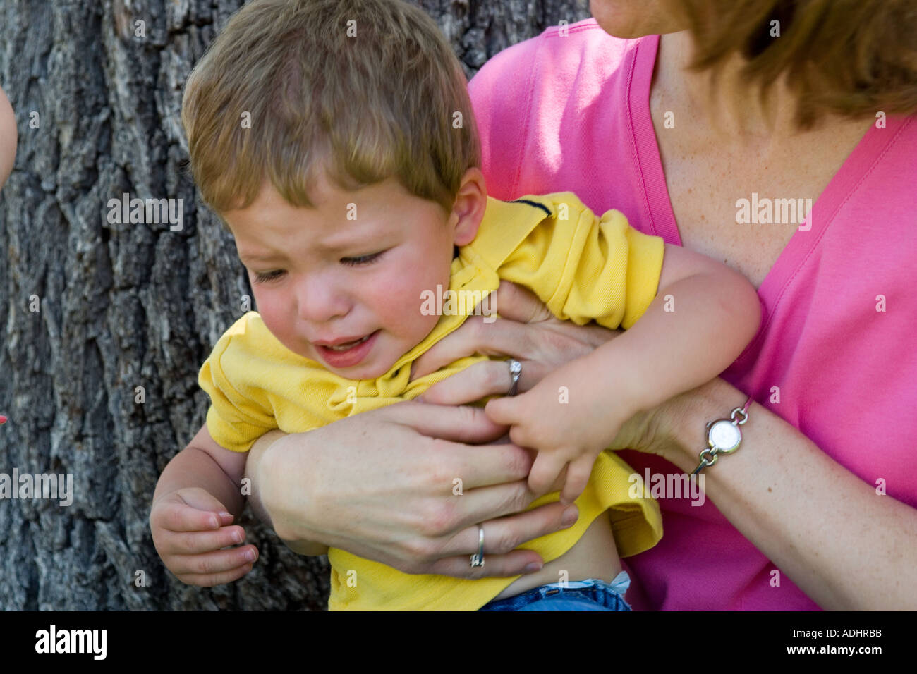 child having temper tantrum Stock Photo Alamy