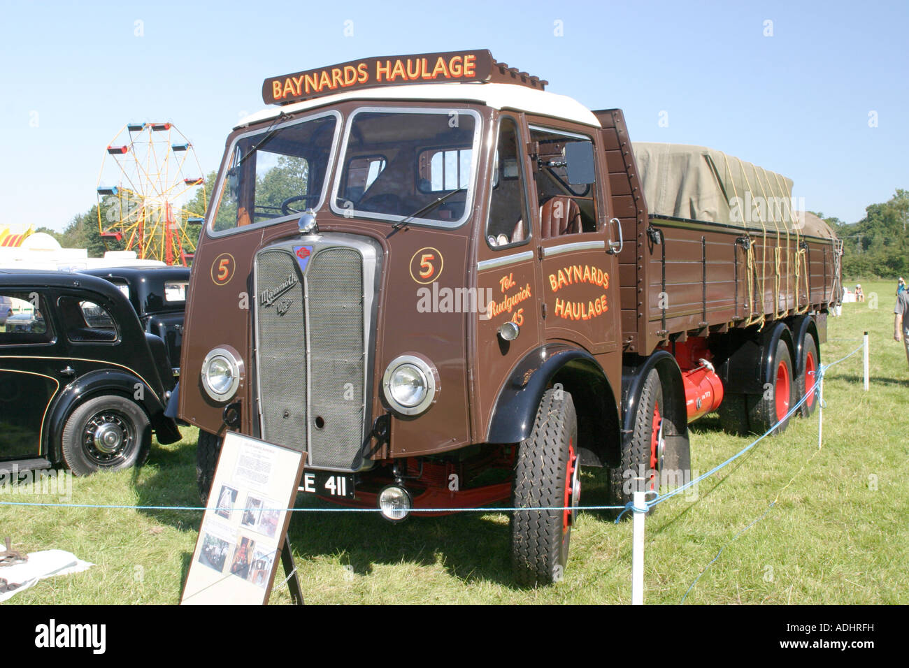 Classic British Trucks Stock Photo