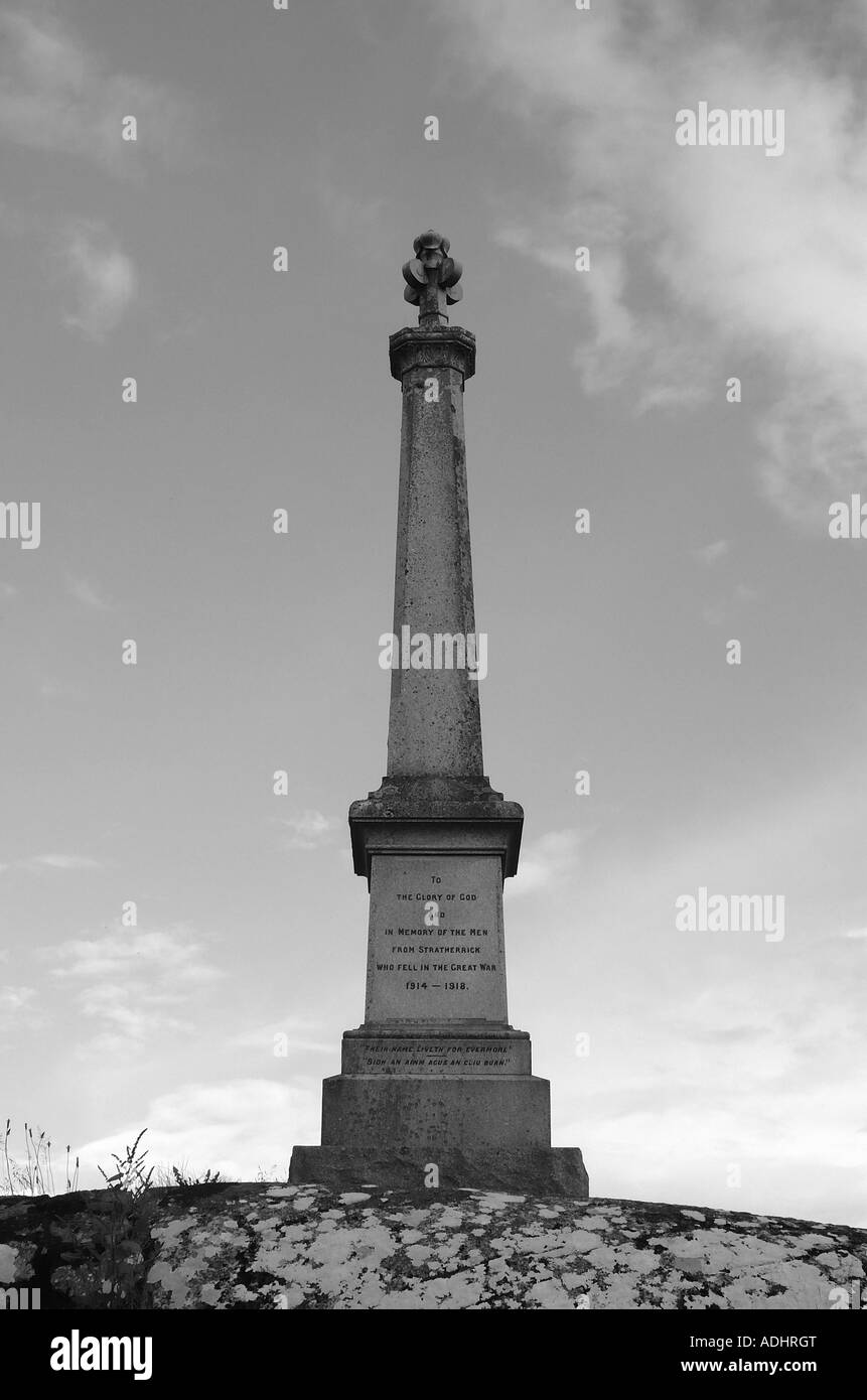 War Memorial, Fort Augustus, Scottish Highlands, UK Stock Photo Alamy