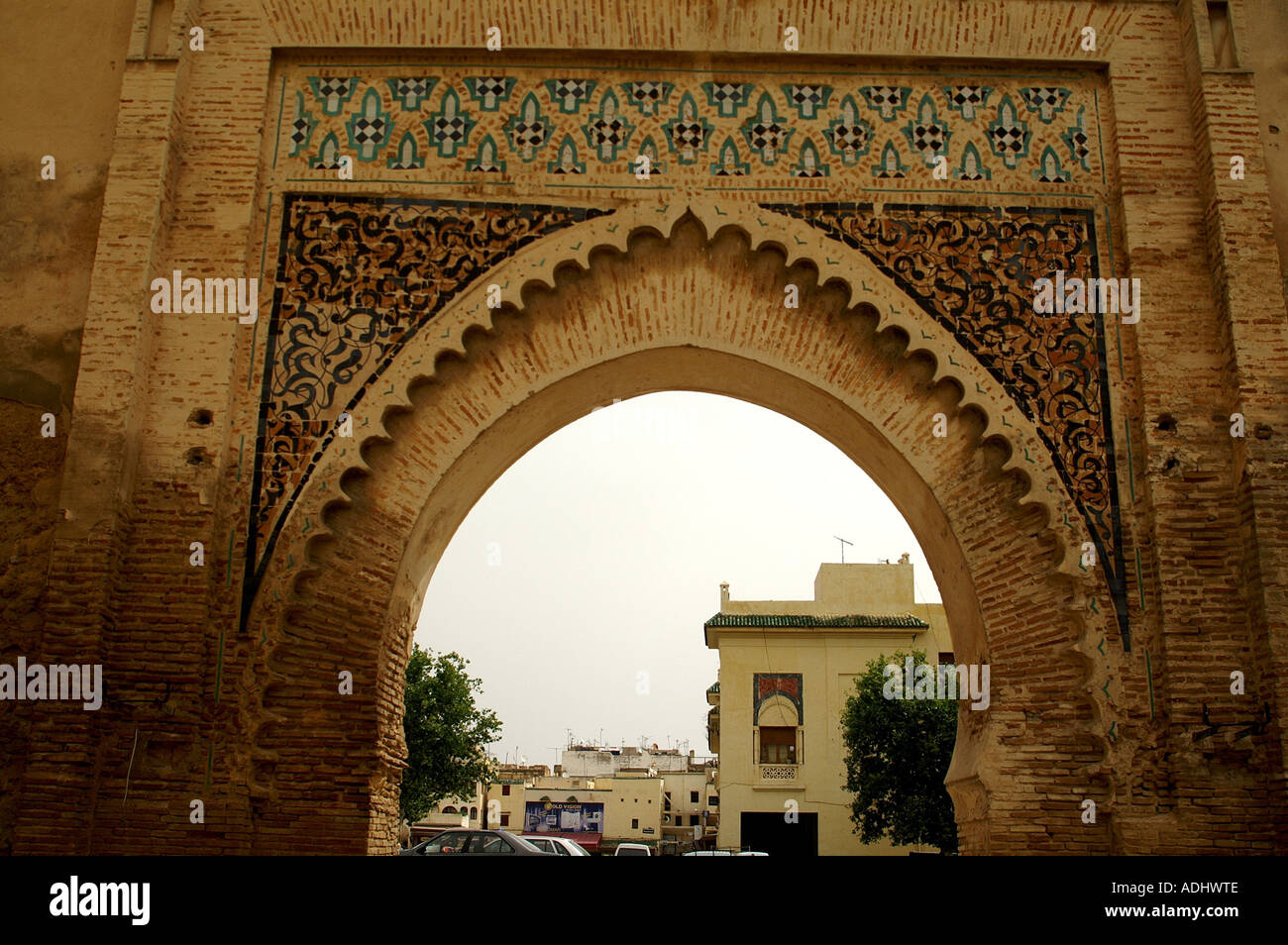 Castellated walls of the Mechouar vieux mechouar Bab Dekaken Fes Morocco  Stock Photo - Alamy