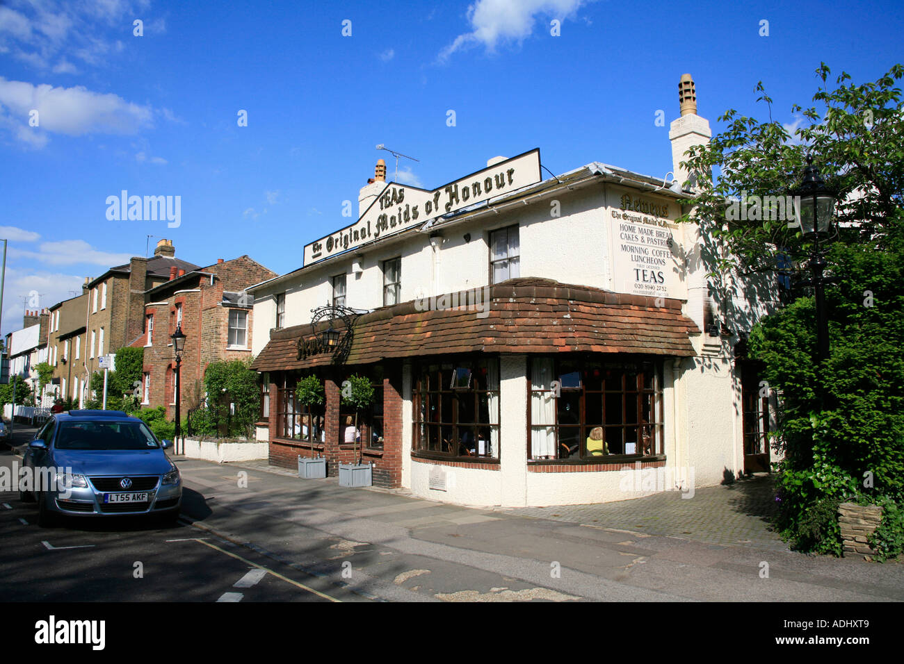 The Maids of Honour Tearoom and Restaurant opposite Kew Gardens in Richmond Kew London Stock