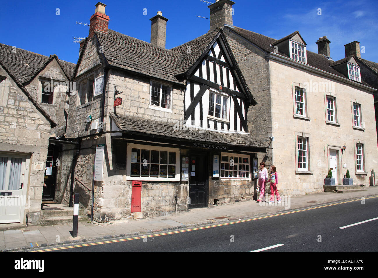 The pretty village of Painswick in the Cotswolds England Stock Photo