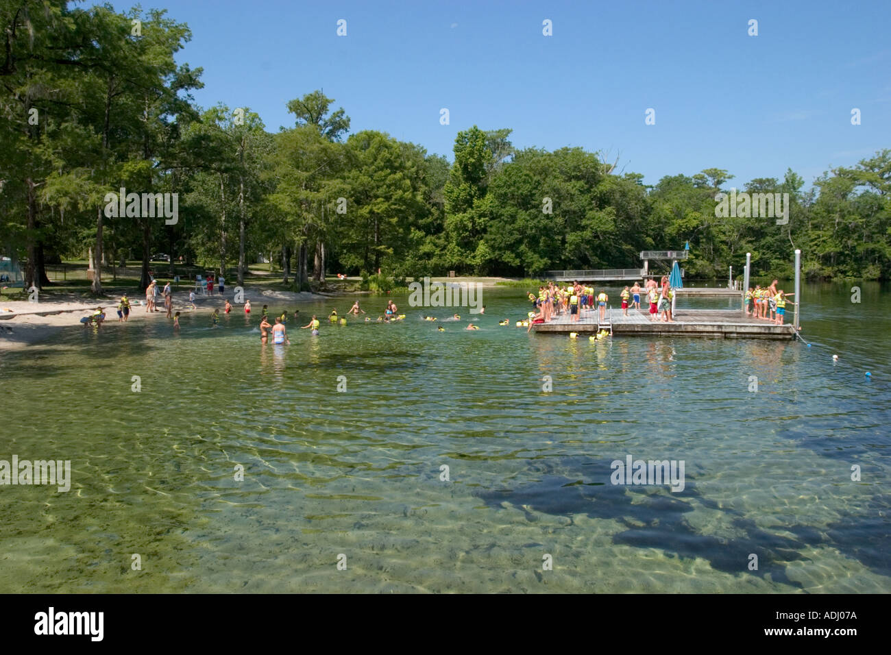 Swimming area at Wakulla Springs State Park in the Panhandle region of