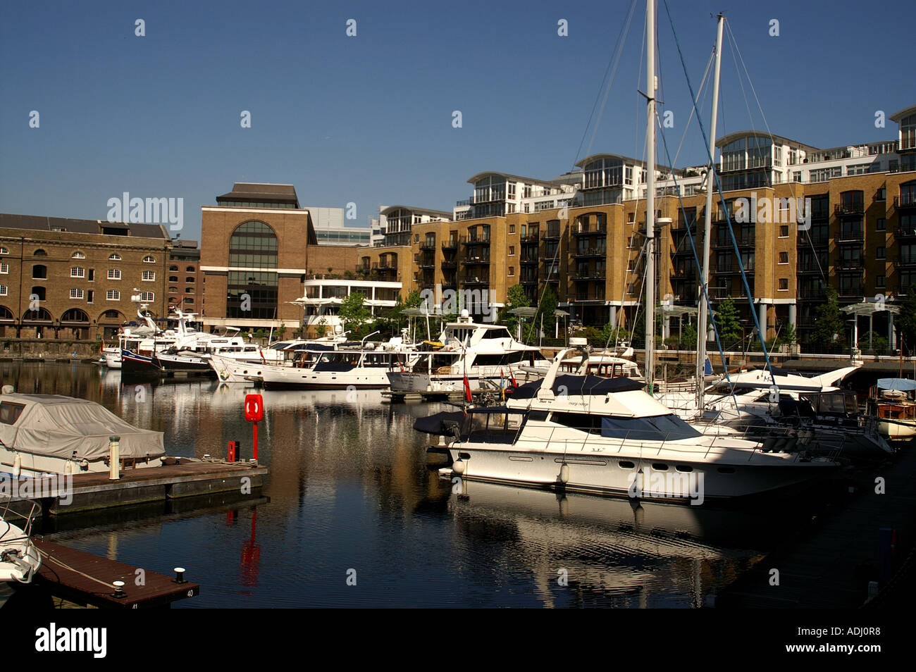 St Katherines dock yacht haven marina and Ivory House London Stock