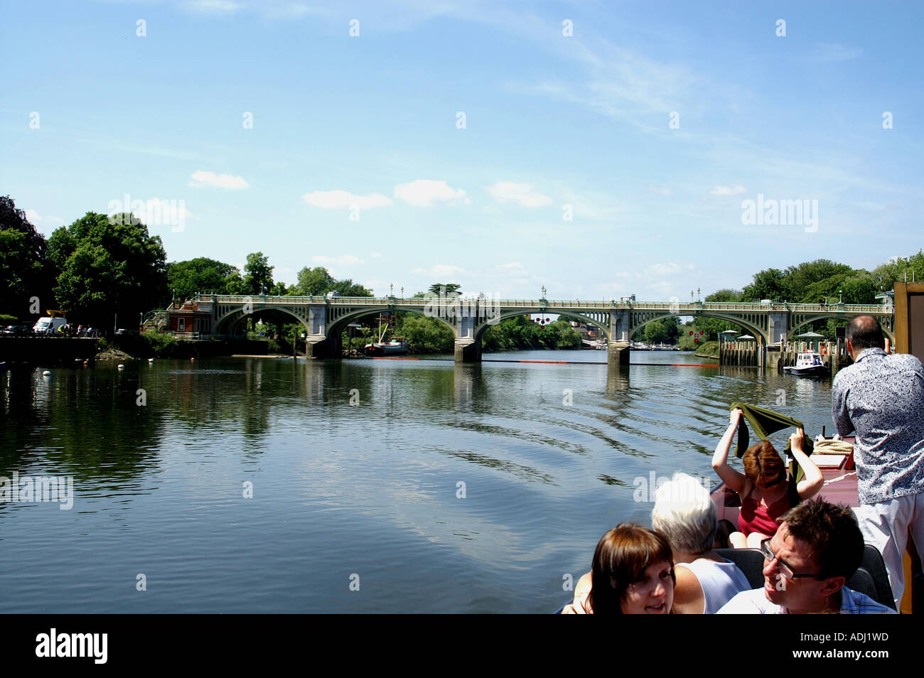 Riverside properties nearTwickenham bridge River Thames London England