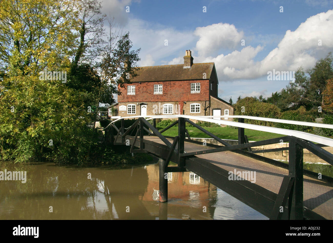 River Wey Guildford Surrey England Stock Photo Alamy