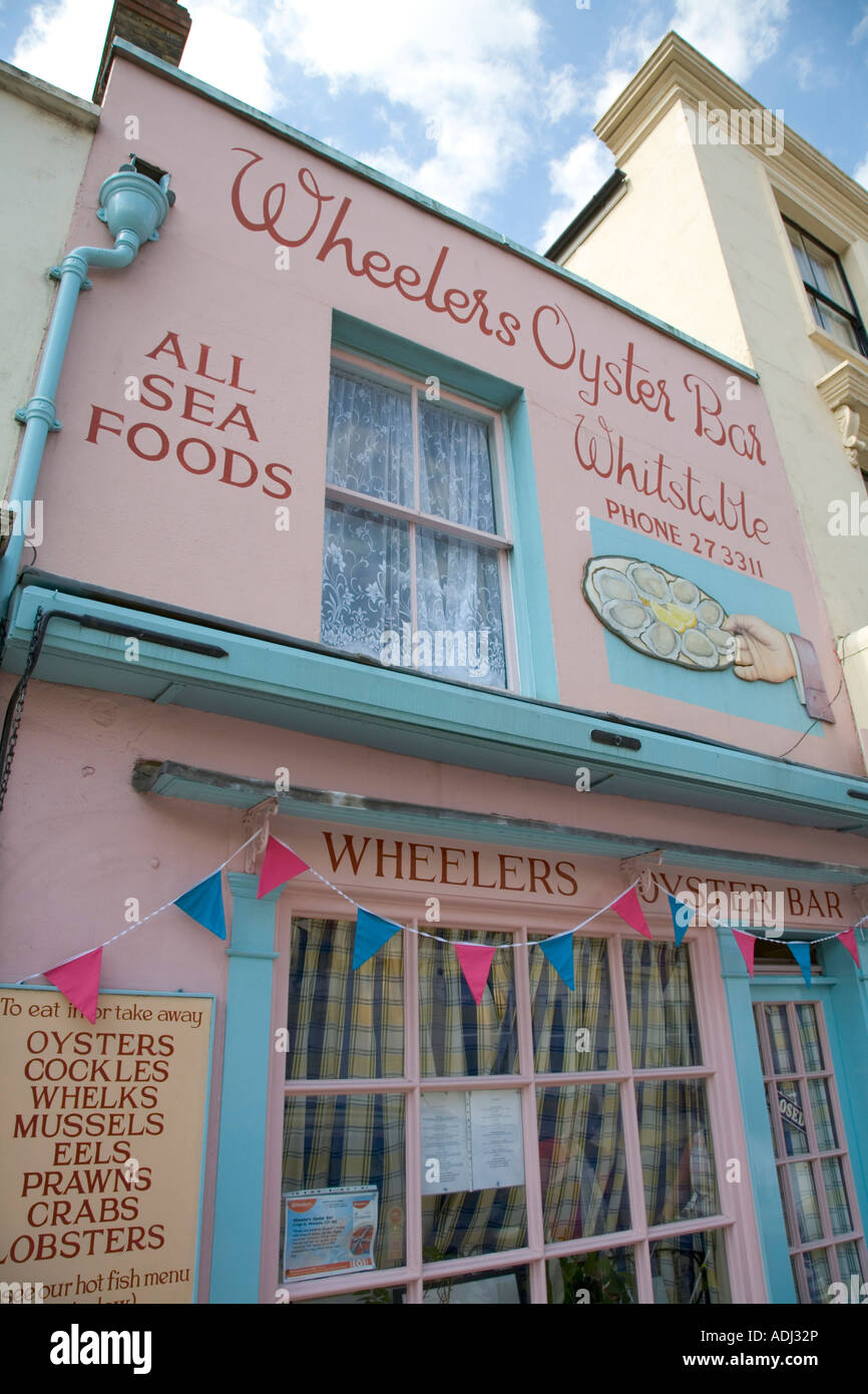 Wheelers Oyster Bar a traditional seafood restaurant in Whitstable Kent