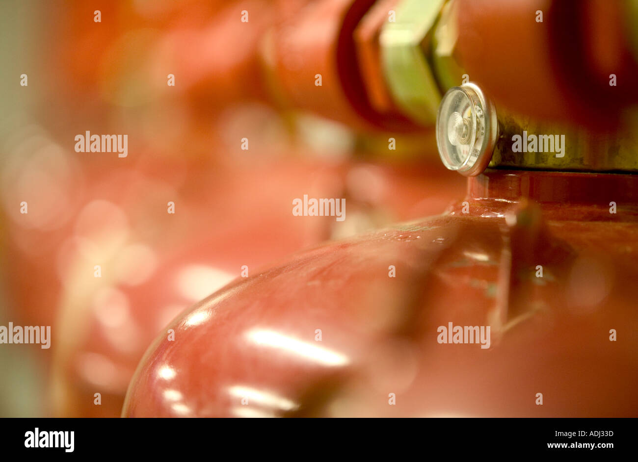 Fire extinguisher pressure indicator Stock Photo Alamy