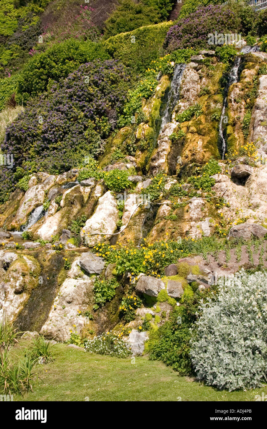road to esplanade Ventnor Cascades Ventnor Seafront and beach Isle of