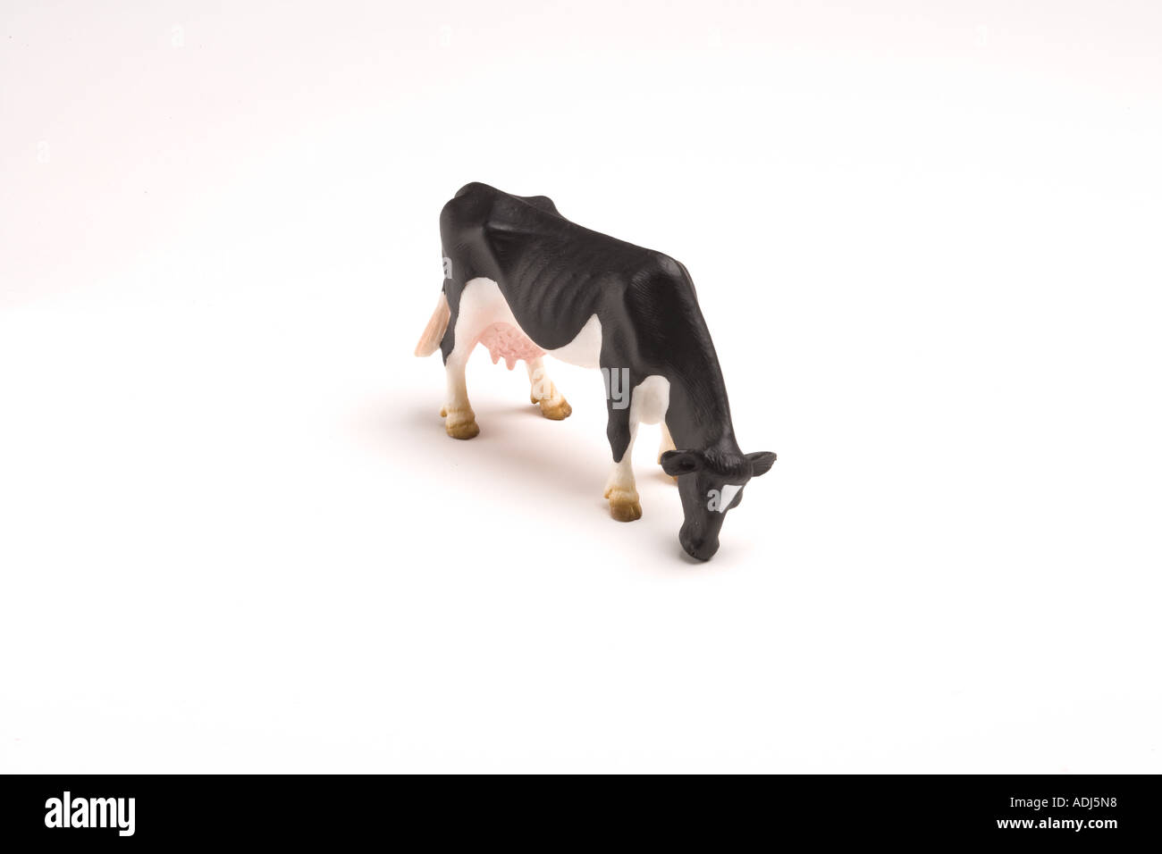 Miniature toy cow Stock Photo