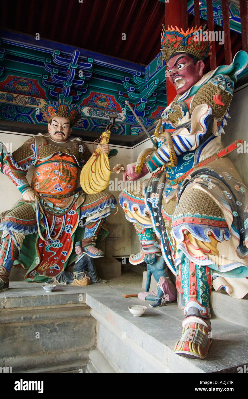 guardian statues at Shaolin Temple birthplace of Kung Fu martial arts