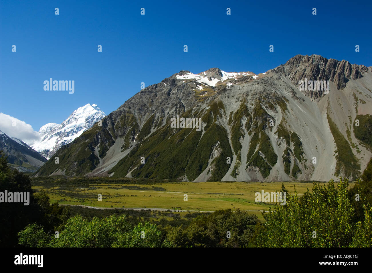 New Zealand South Island Mackenzie Country Mount Cook National Park ...