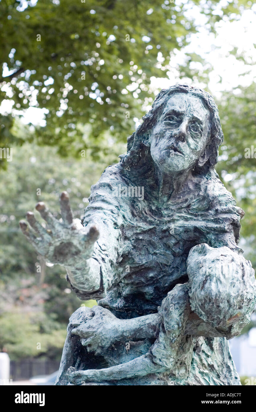 The Irish Potato Famine memorial in Harvard Cambridge Massachusetts USA Stock Photo