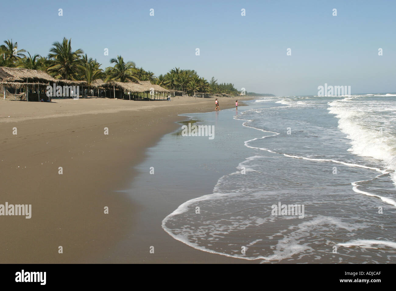 Beach at Veracruz Mexico Stock Photo