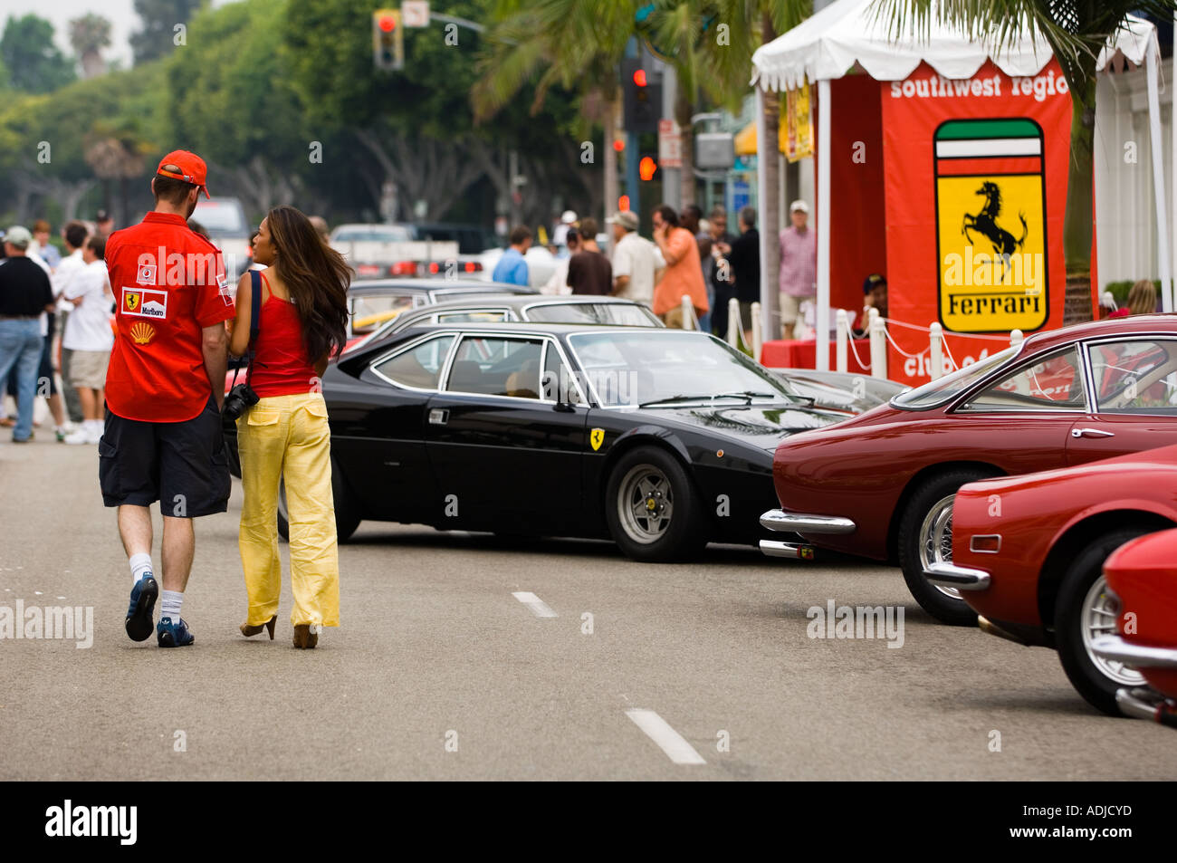 Beverly Hills Concours D’Elegance car show on Rodeo Drive, Beverly