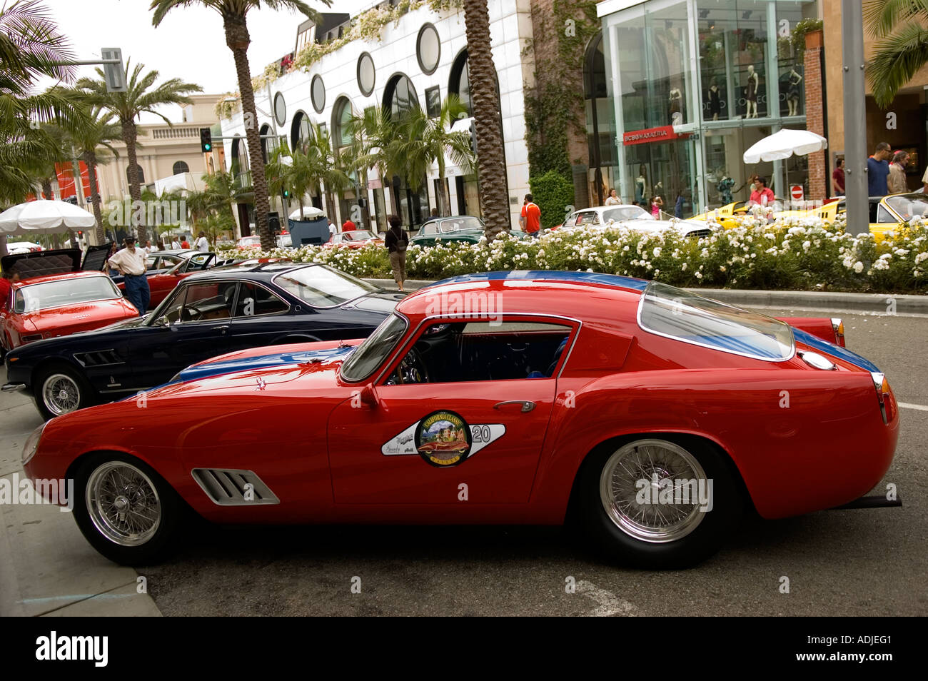 Beverly Hills Concours D’Elegance car show on Rodeo Drive, Beverly