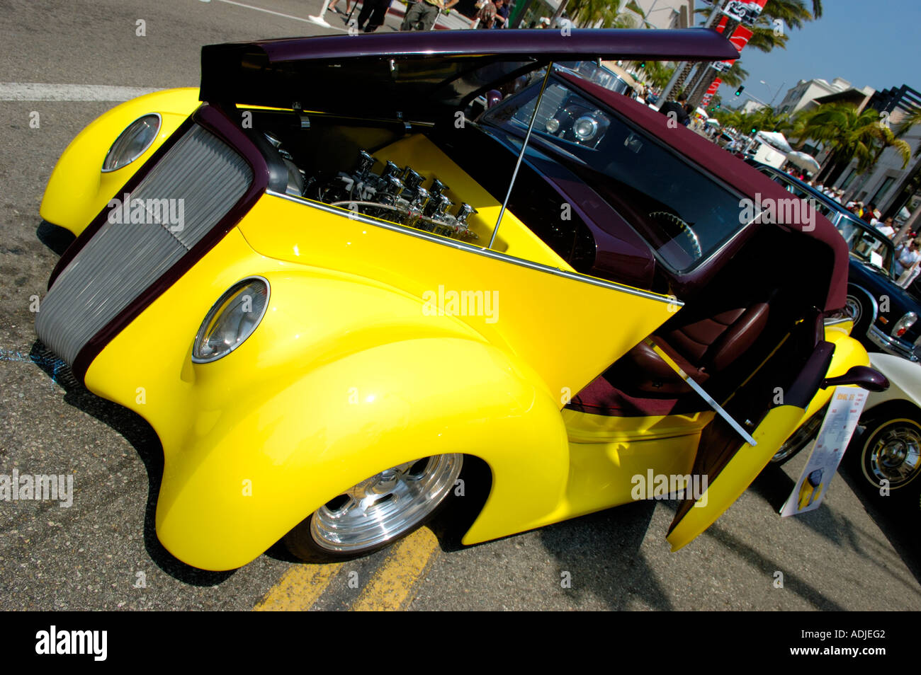 Beverly Hills Concours D’Elegance car show on Rodeo Drive, Beverly