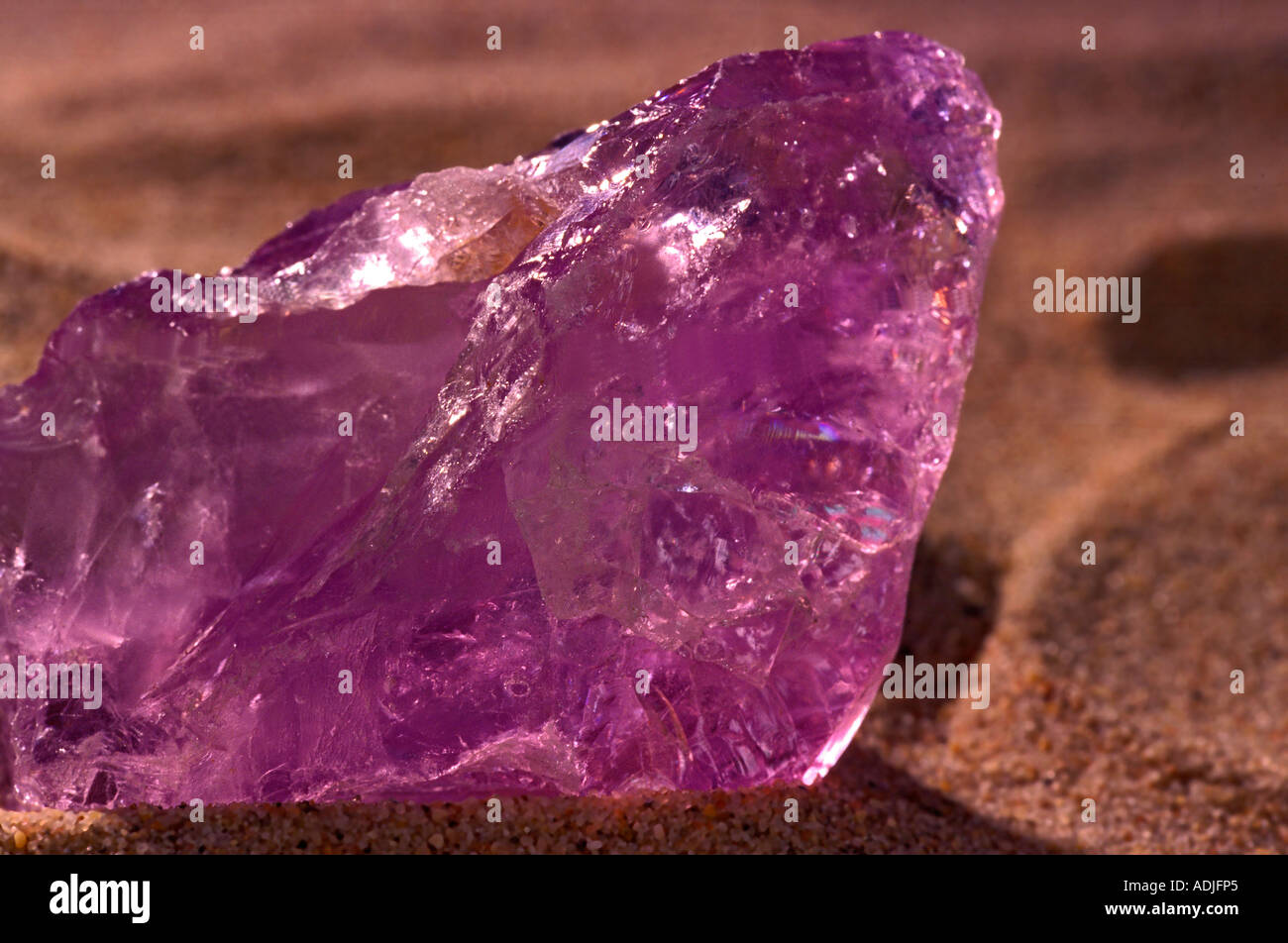 Mineral Quarz Amethyst Stock Photo