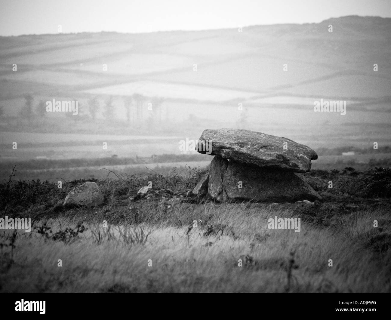 Chun Quoit on a stormy day Stock Photo