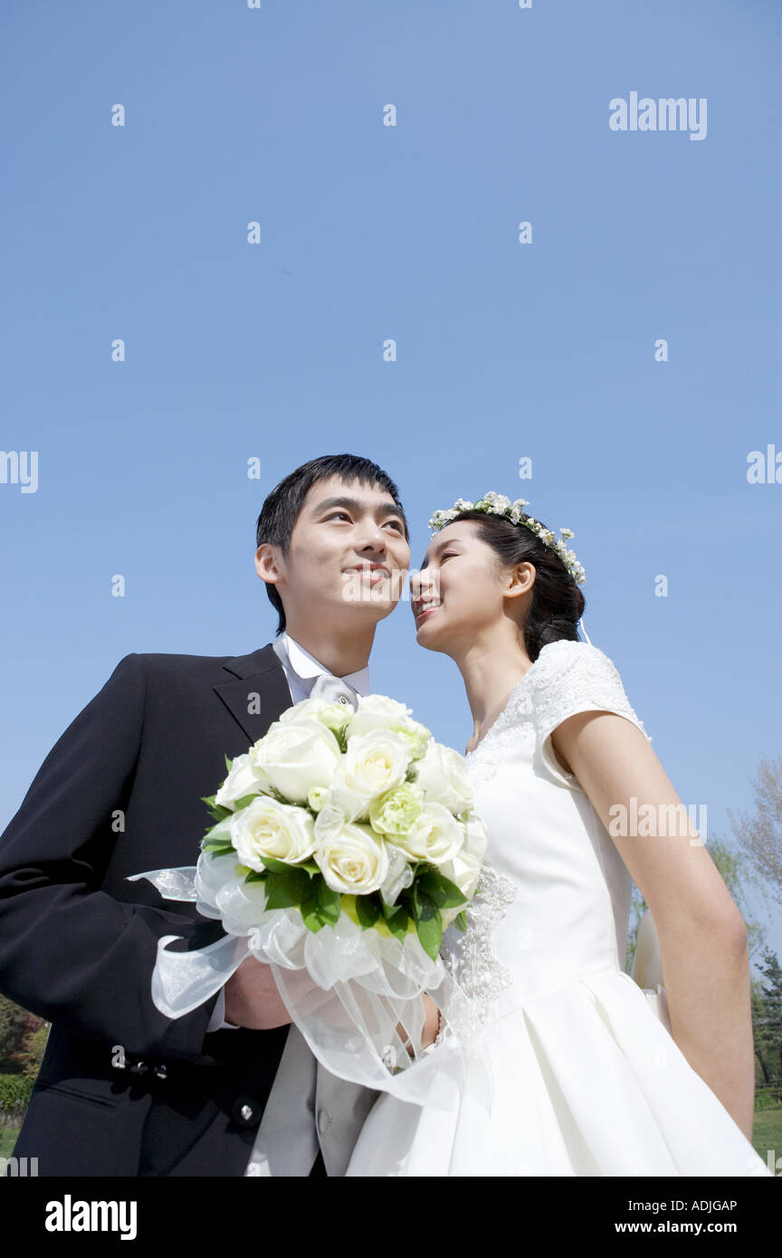 Wedding a bridegroom and a bride Stock Photo - Alamy