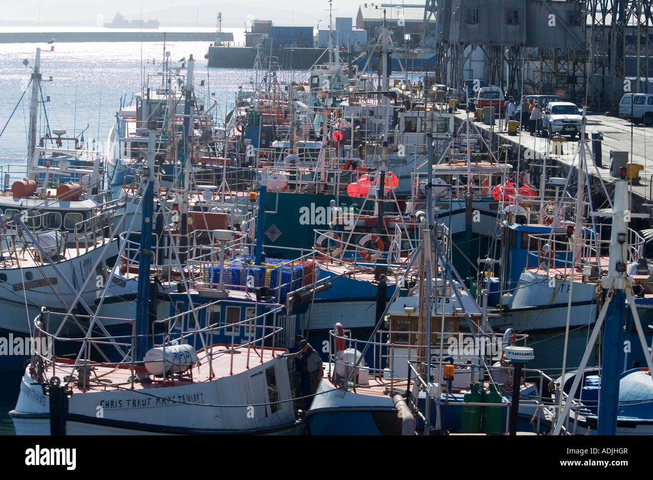 Tuna fishing boats at dock at the V&A waterfront, Cape Town, South Africa  Stock Photo - Alamy