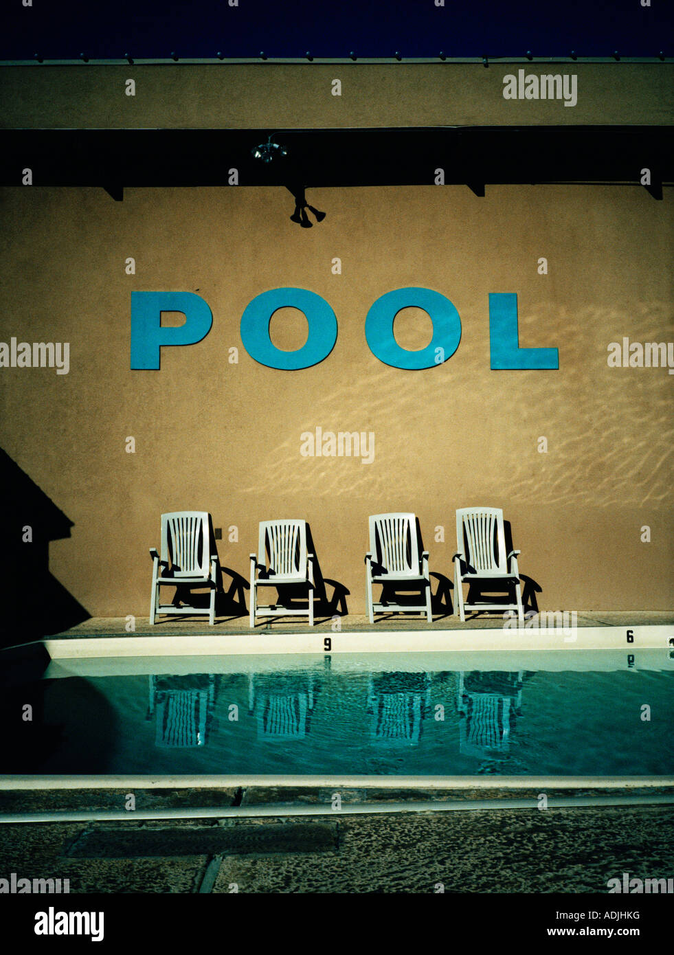 Swimming pool at the Big Horn Lodge Moab Utah Stock Photo Alamy