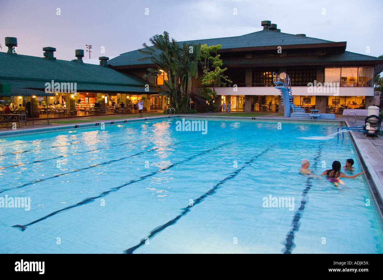 Philippines Manila Manila Polo Club Swimming Pool Stock Photo Alamy