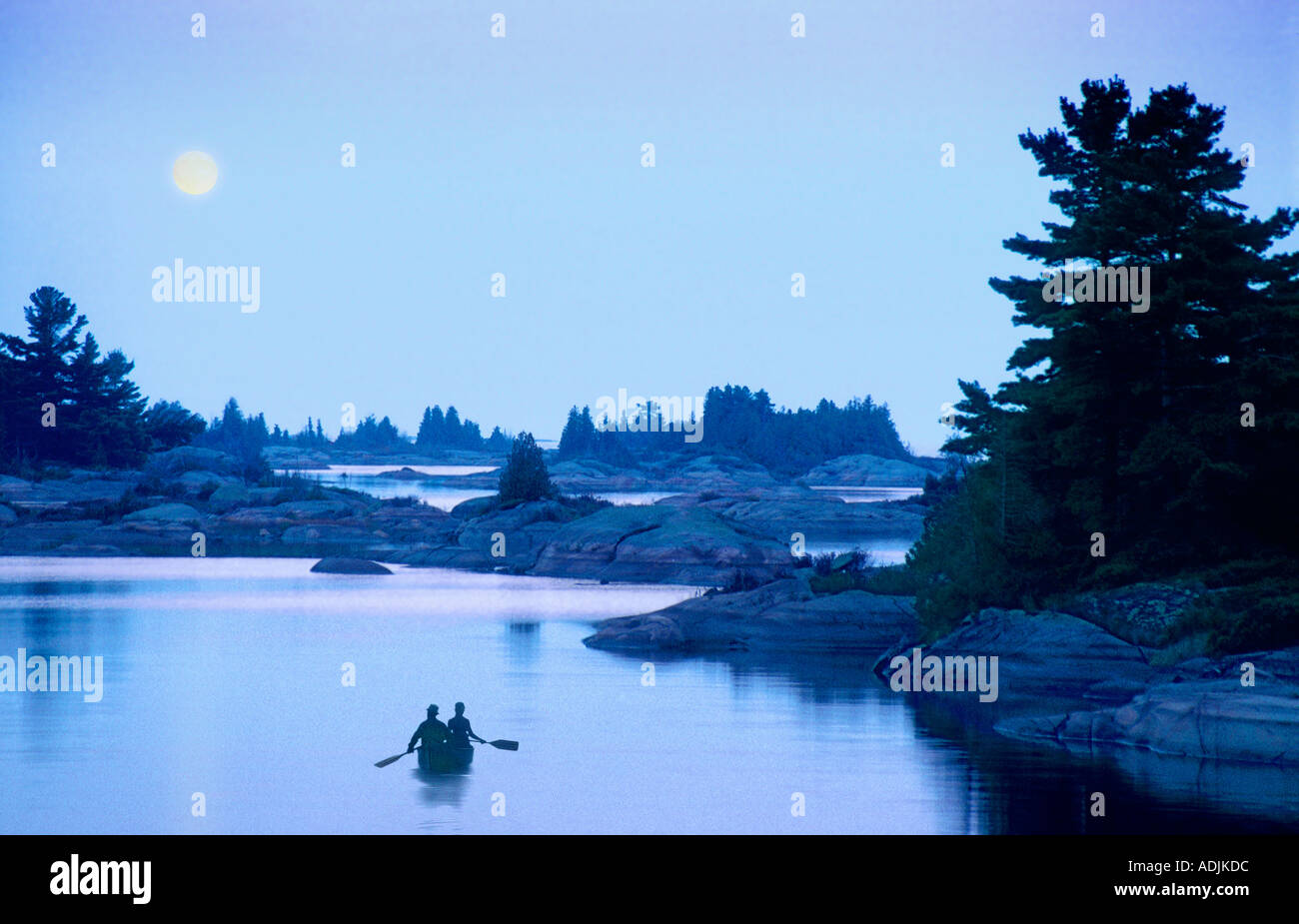 evening scenery outdoor activity water Stock Photo Alamy
